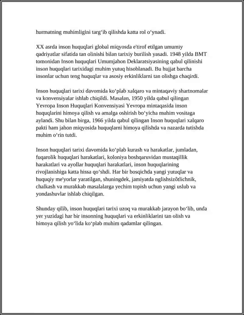 INSON HUQUQLARI VA HUQUQ USTUVORLIGI 4