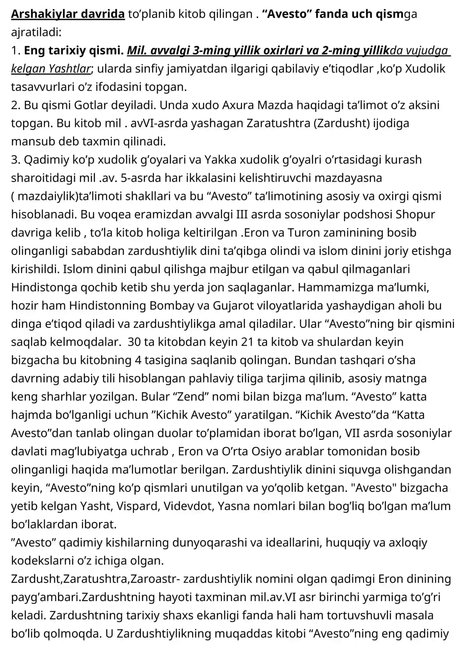 Avesto Haqida Bilasizmi? 4