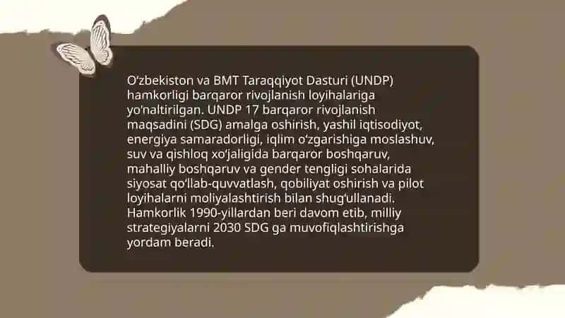 O‘zbekistonning xalqaro tashkilotlar bilan hamkorlik aloqalari 4