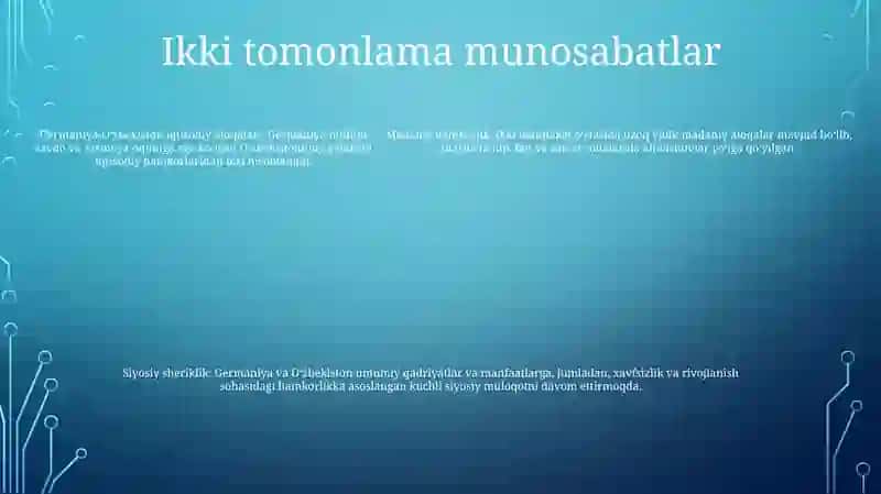 Germaniya Va O'Zbekiston 4