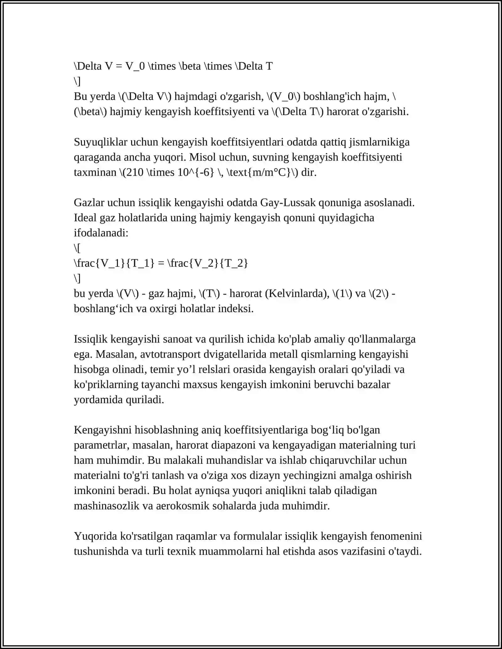 MATERIALLARNING ISSIQLIK KENGAYISHI 4
