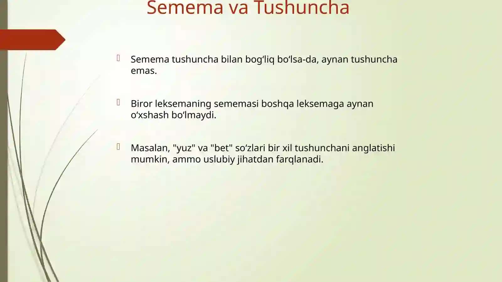 Semema va Semema Tushunchasi 4