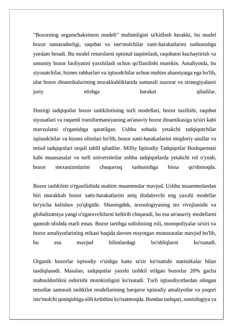 Bozorning orgamchaksimon modeli 4