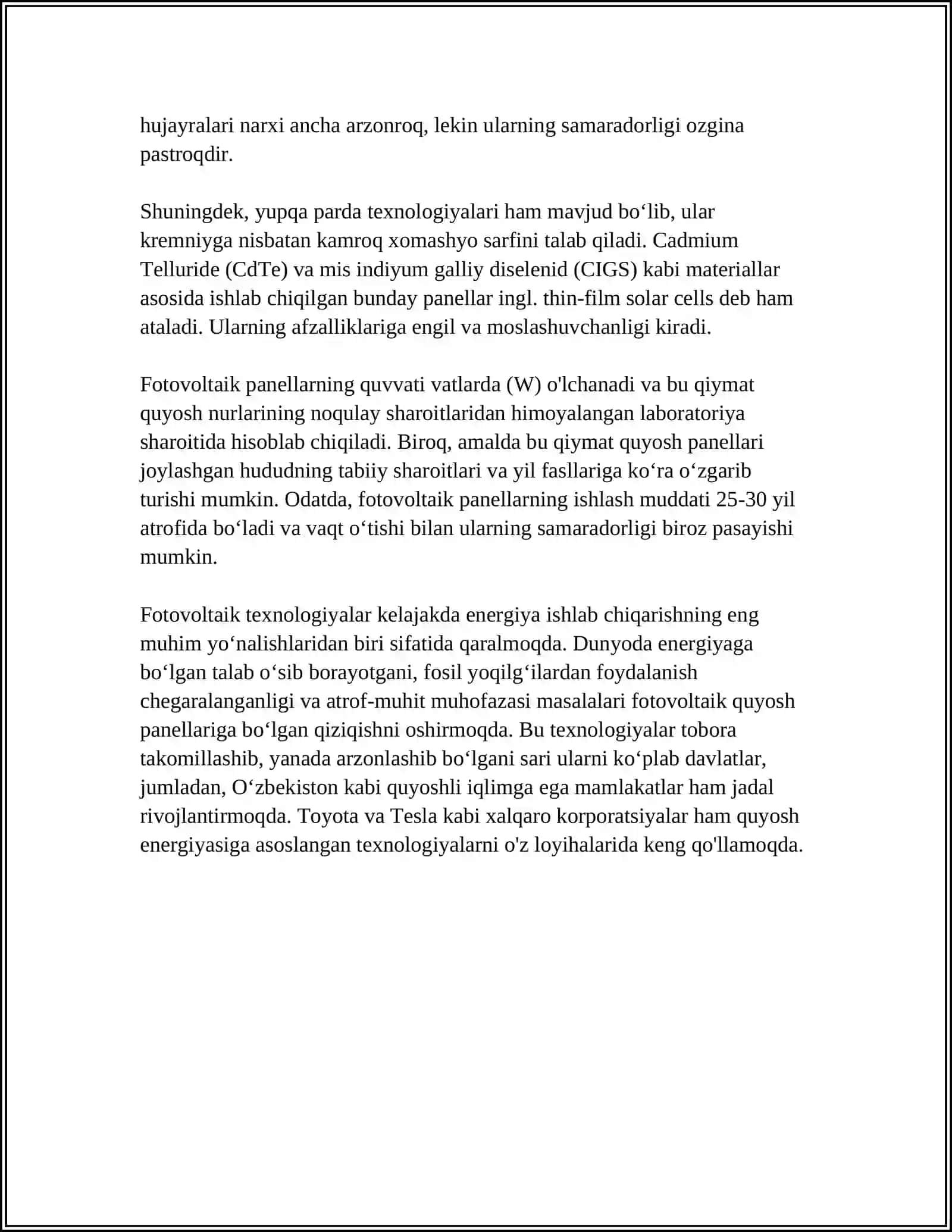 QUYOSH ENERGIYASI 4