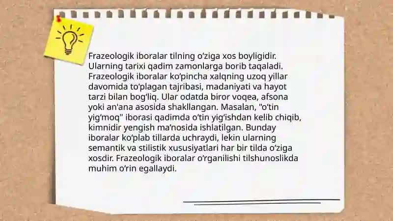 O'zbek tili frazeologiyasi 4