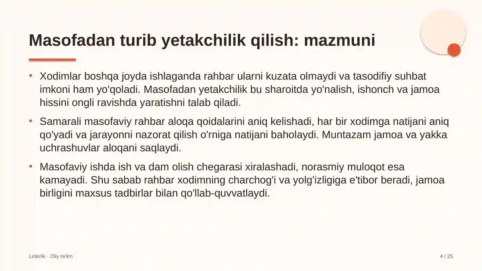 Distribyutorlik kompaniyalarida masofadan turib yetakchilik qilish 4
