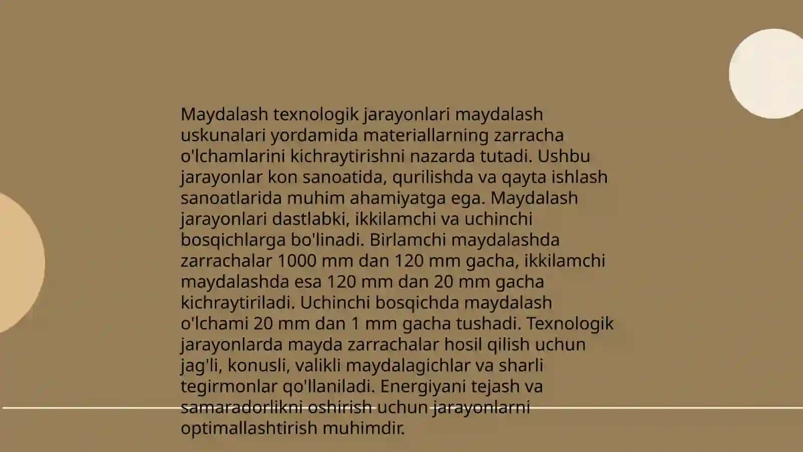 Maydalashning fizik asoslari 4