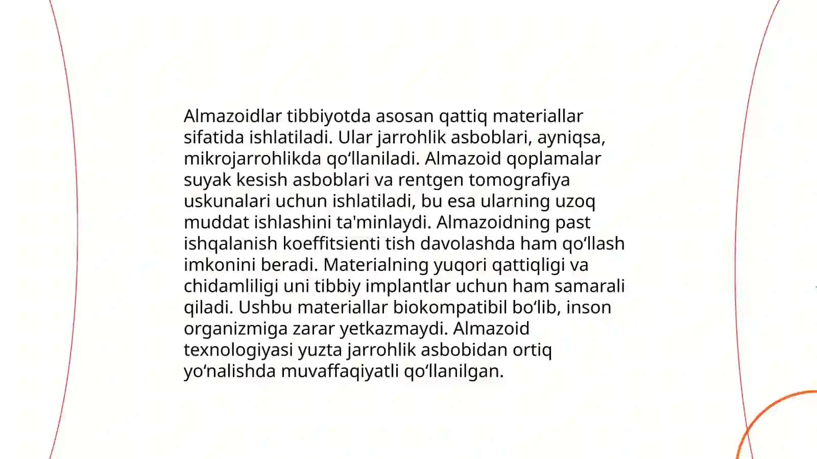 Almazoidlarning qo'llanish istiqbollari 4