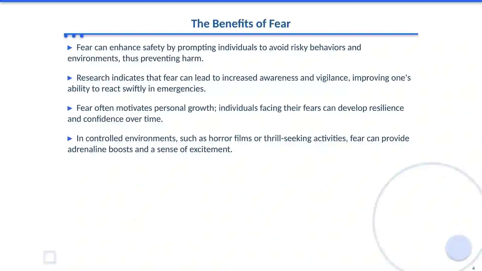 The Dual Nature of Fear 4