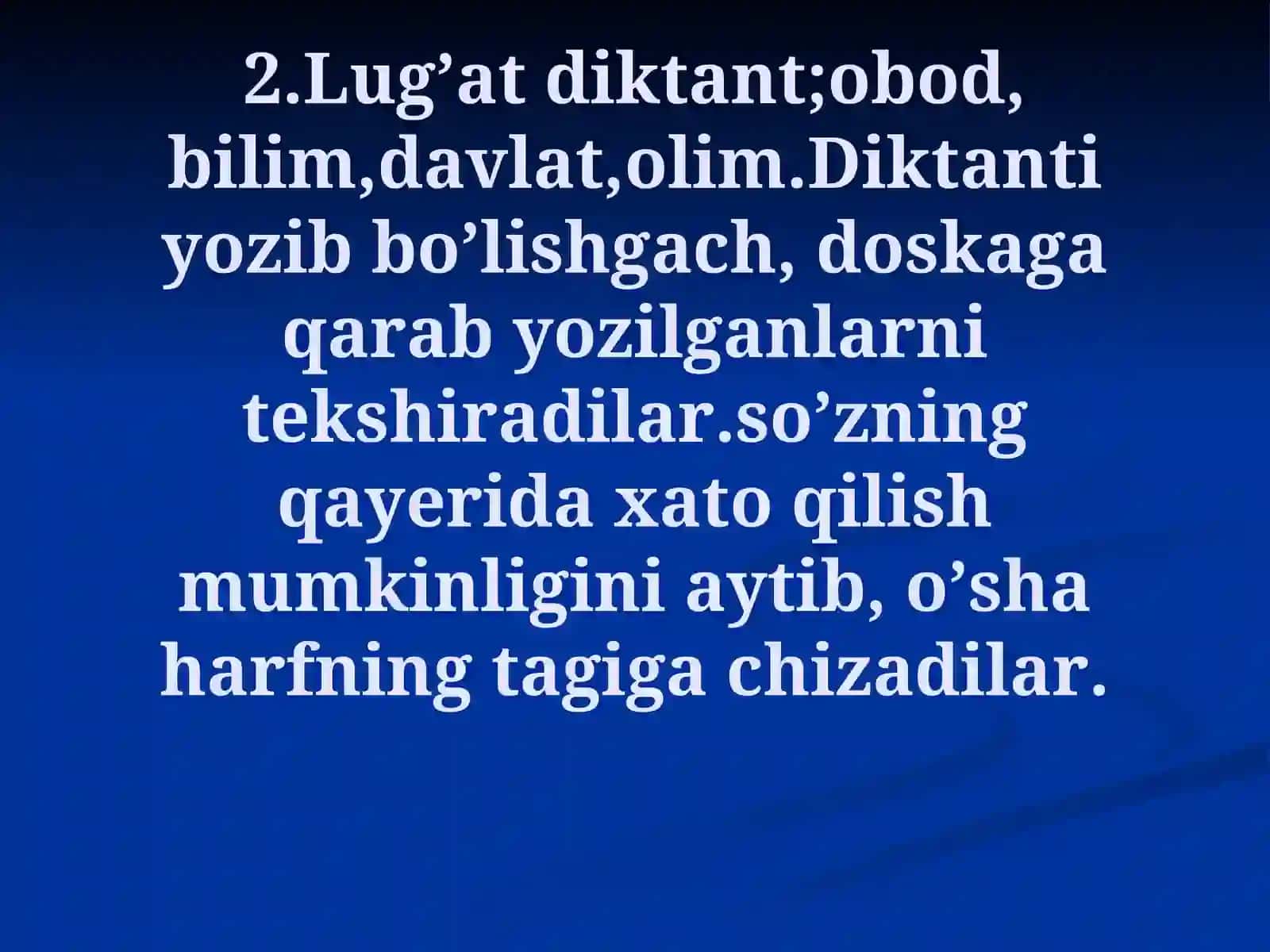 Unli tovushlar va harflar 4