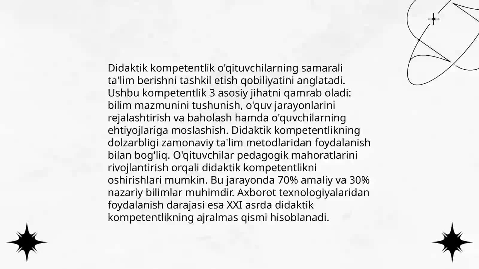 Oʻqituvchining kasbiy kompetentlig sifatlari 4
