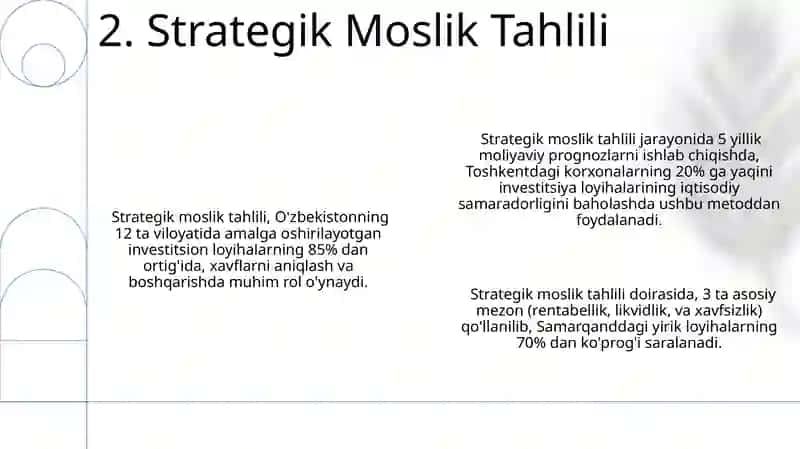 Investitsion loyihalarni tanlab olish tartibi 4