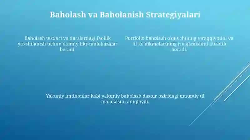 O'zbek tilida o'qitish dasturini yaratish va takomillashtirish 4