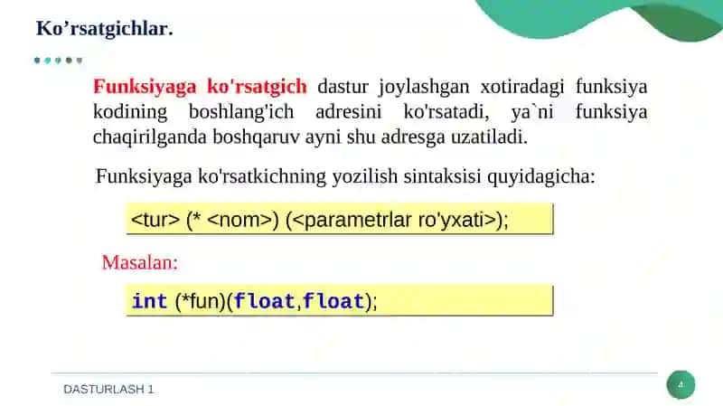 DASTURLASH 1 4