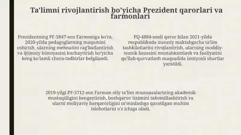 Yangi O'zbekistonda Ta'lim Islohotlari 4