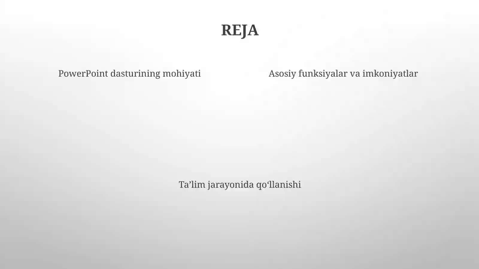 Power Point dasturining afzalligi 4