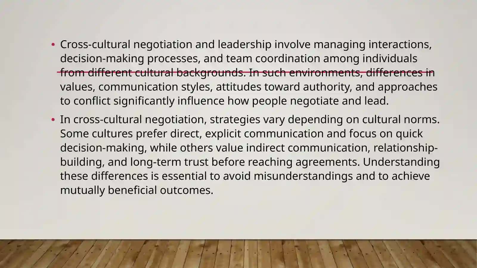 Negotiation, Leadership, and Team Dynamics Across Cultures 4