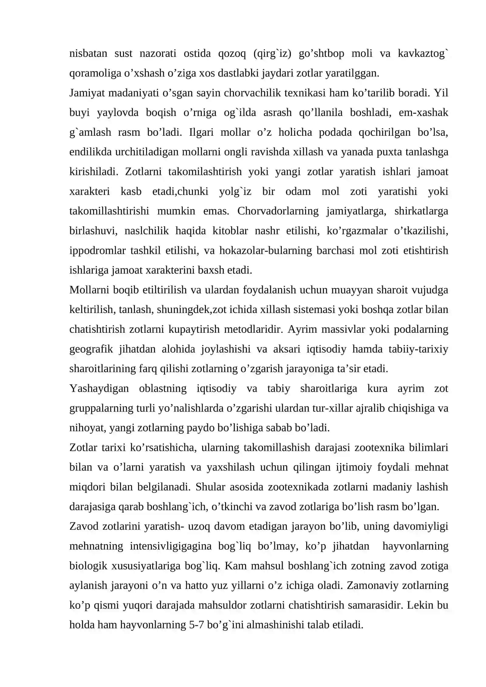 Qoramolchilik 4