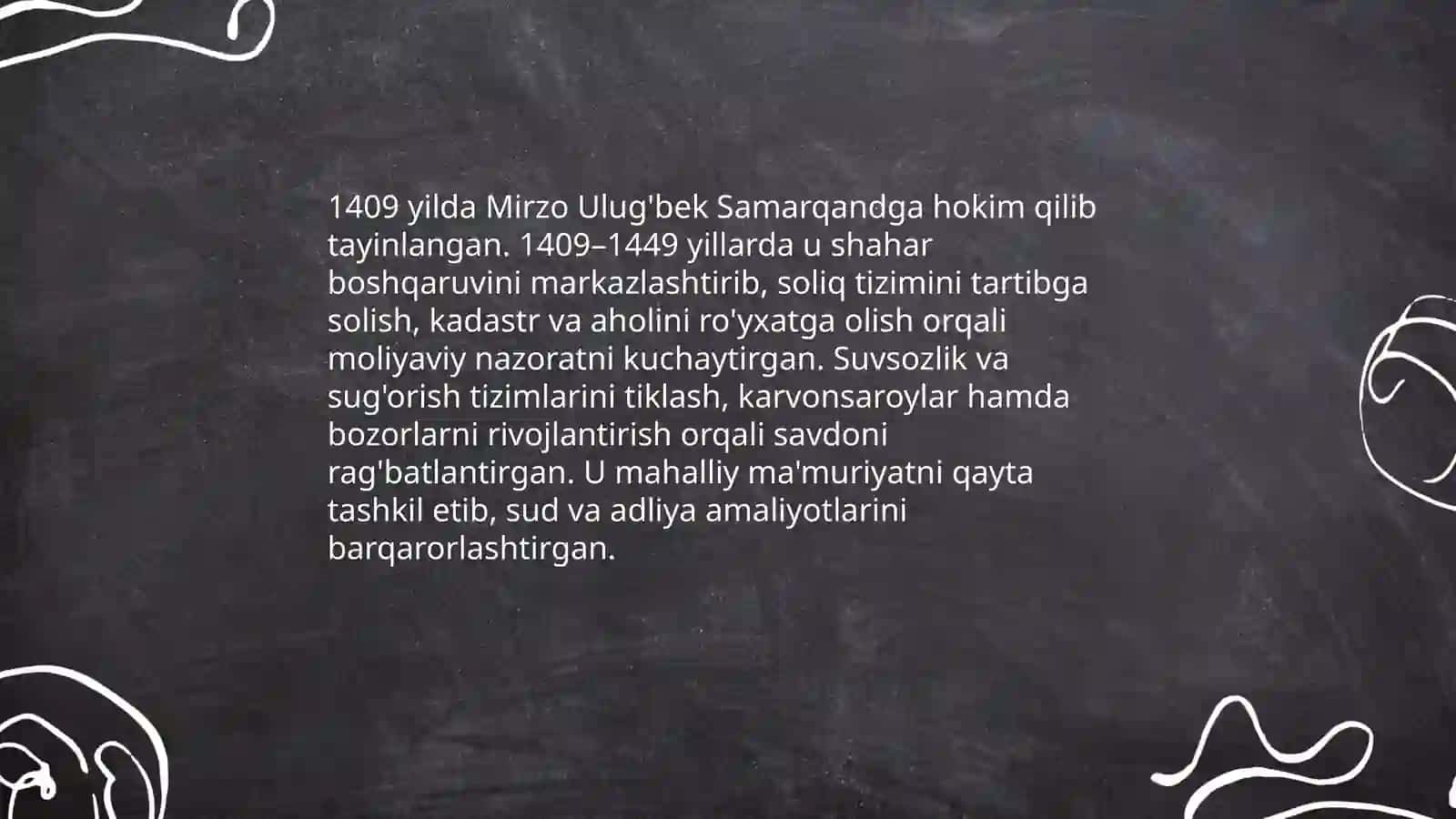 Mirzo Ulug'bek - davlat arbobi va buyuk olim 4