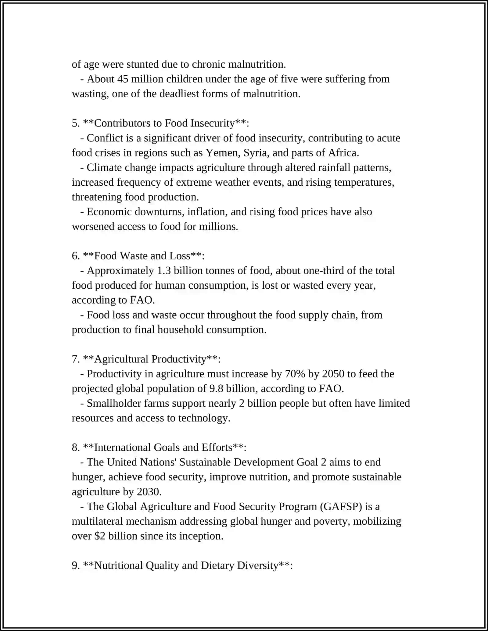 THE IMPORTANCE OF AGRICULTURE 4