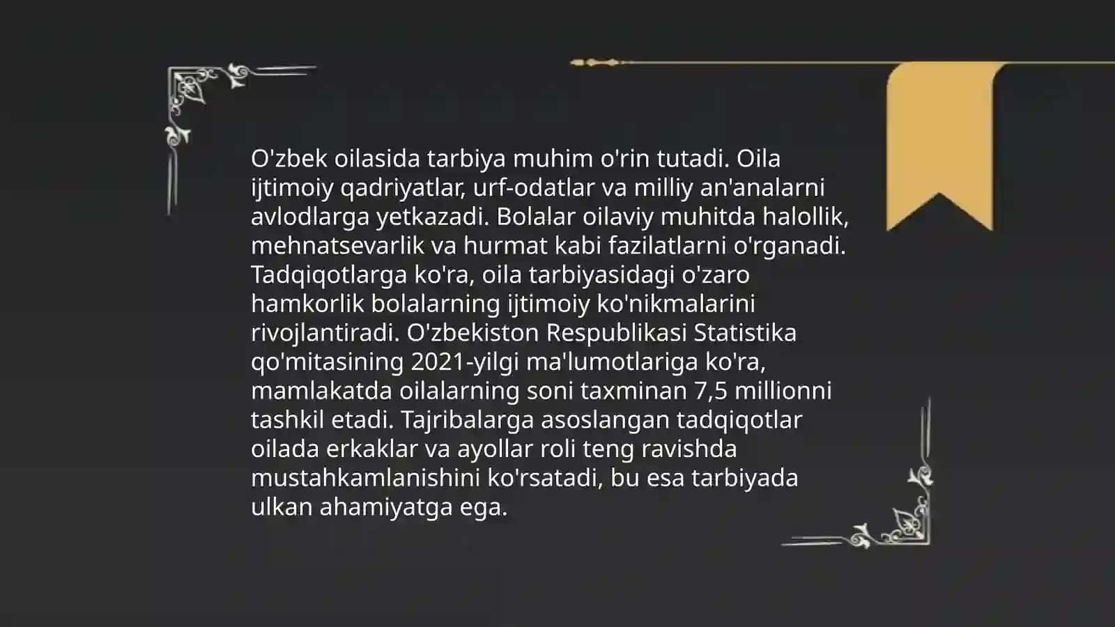 Oila va an'analar 4