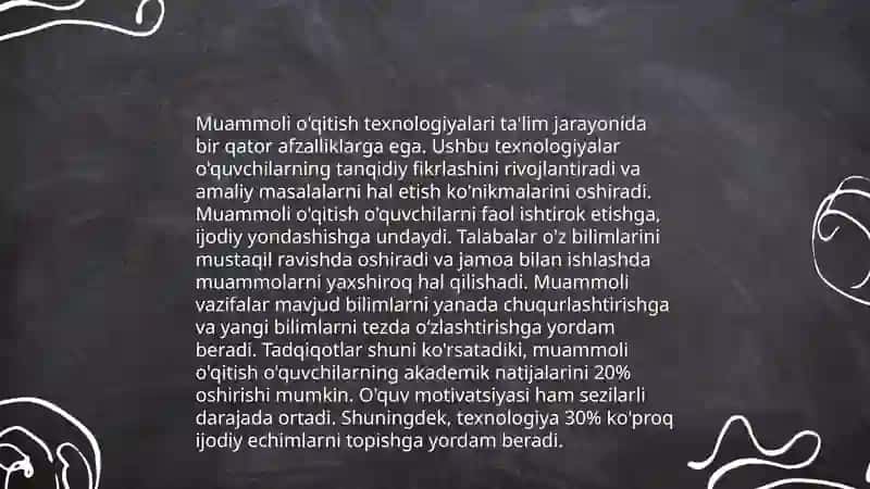 Muammoli o'qitish texnologiyalari 4