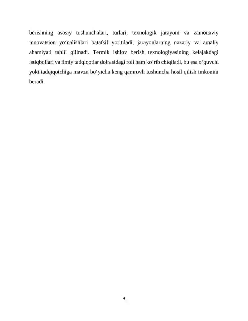 Termik ishlov berish texnologiyasi 4