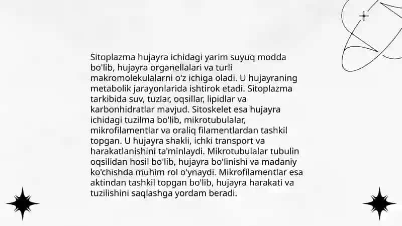 Organizmlarning hujayraviy tuzilishi 4