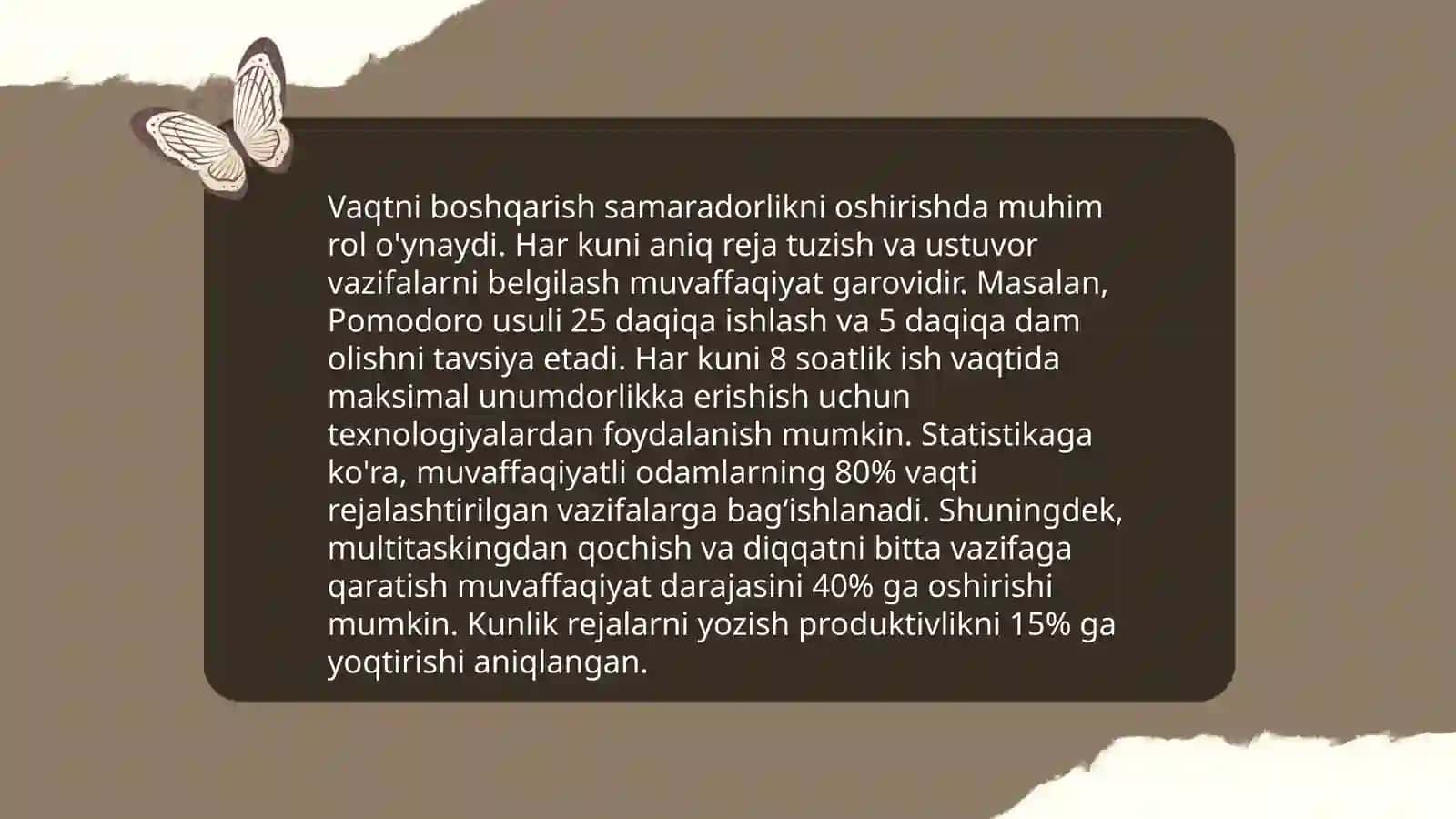 Shaxsning malaka va odatlari 4