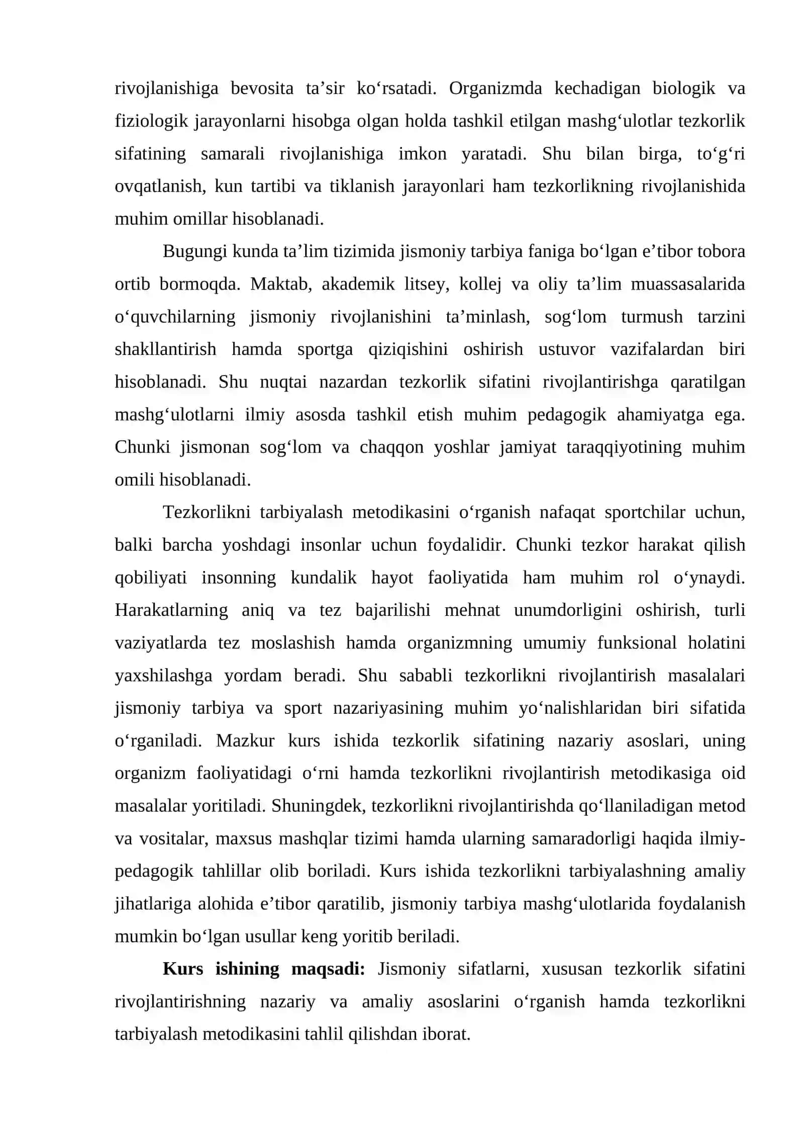 Jismoniy sifatlarni (chaqqonlik) tarbiyalash metodikasi 4