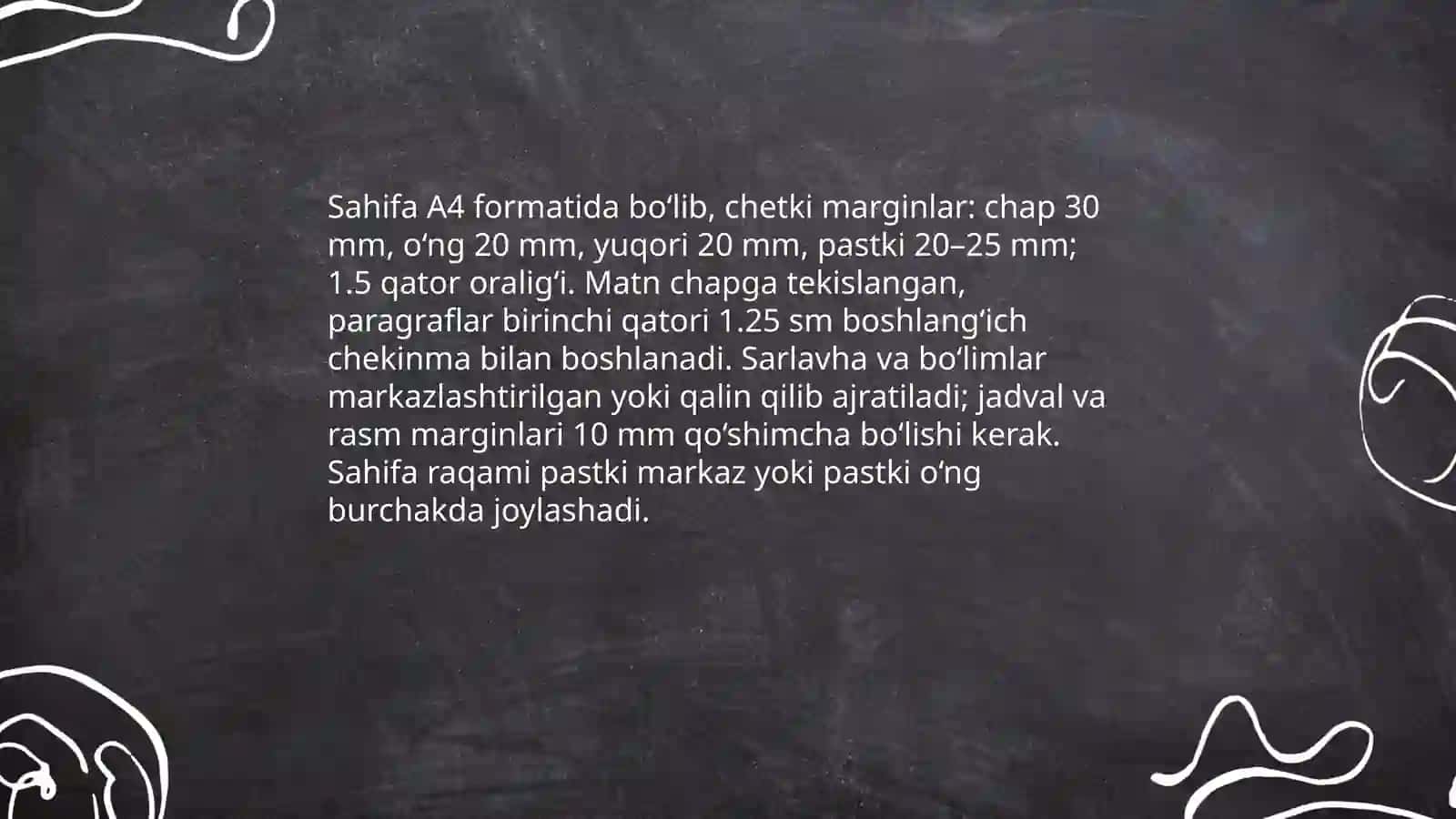Shaxsiy ish qogʻozlari uslubi 4