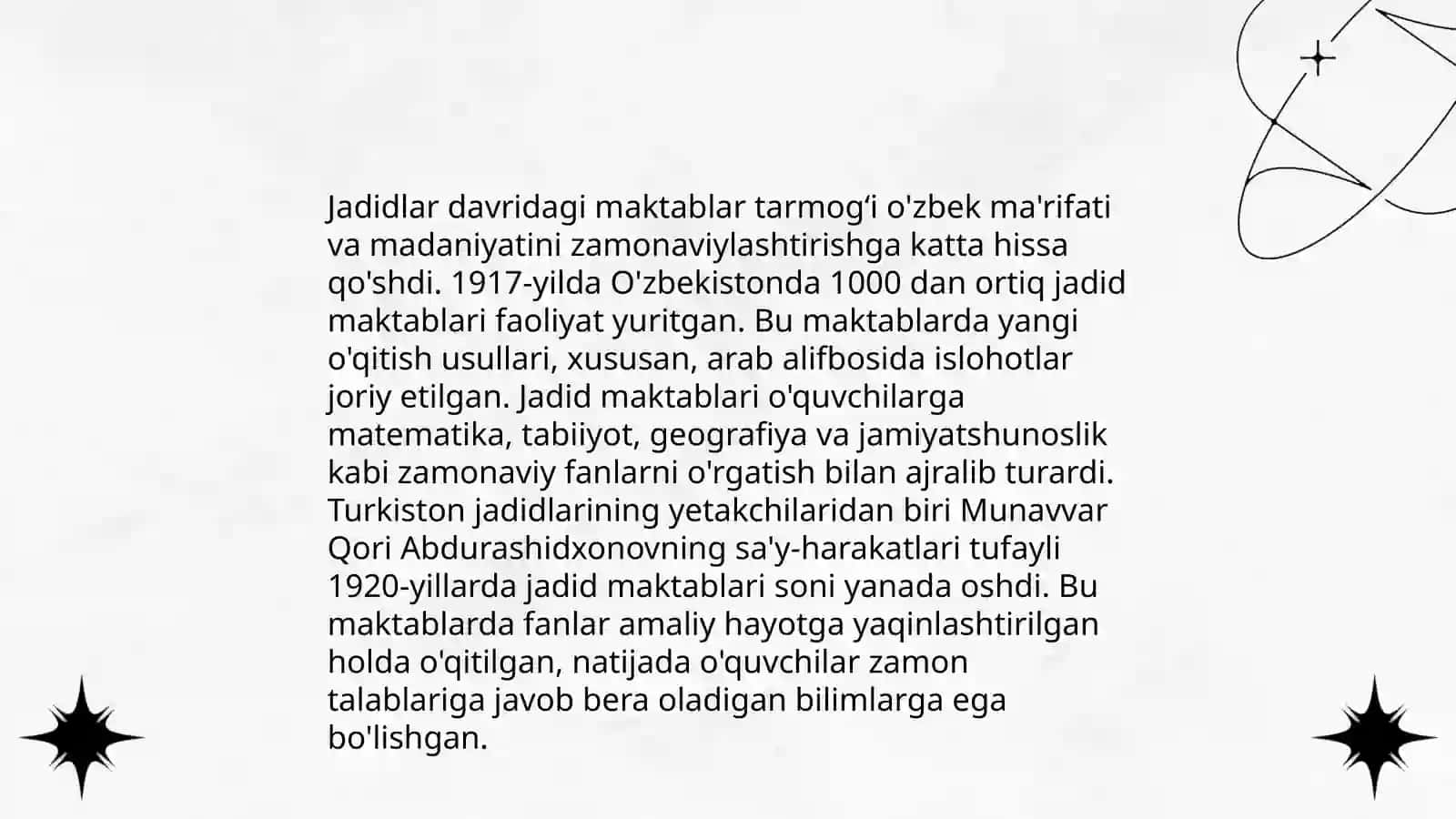 Jadidlarning ta’lim-tarbiya texnologiyalari 4