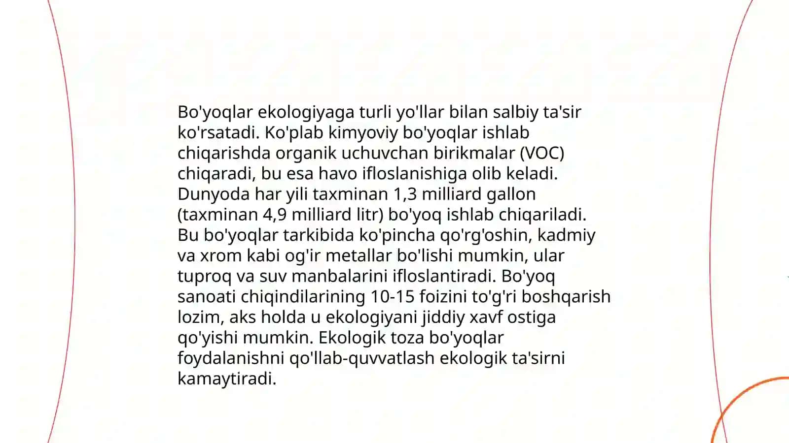 Bo'yoqlarni kimyoviy tarkibi 4
