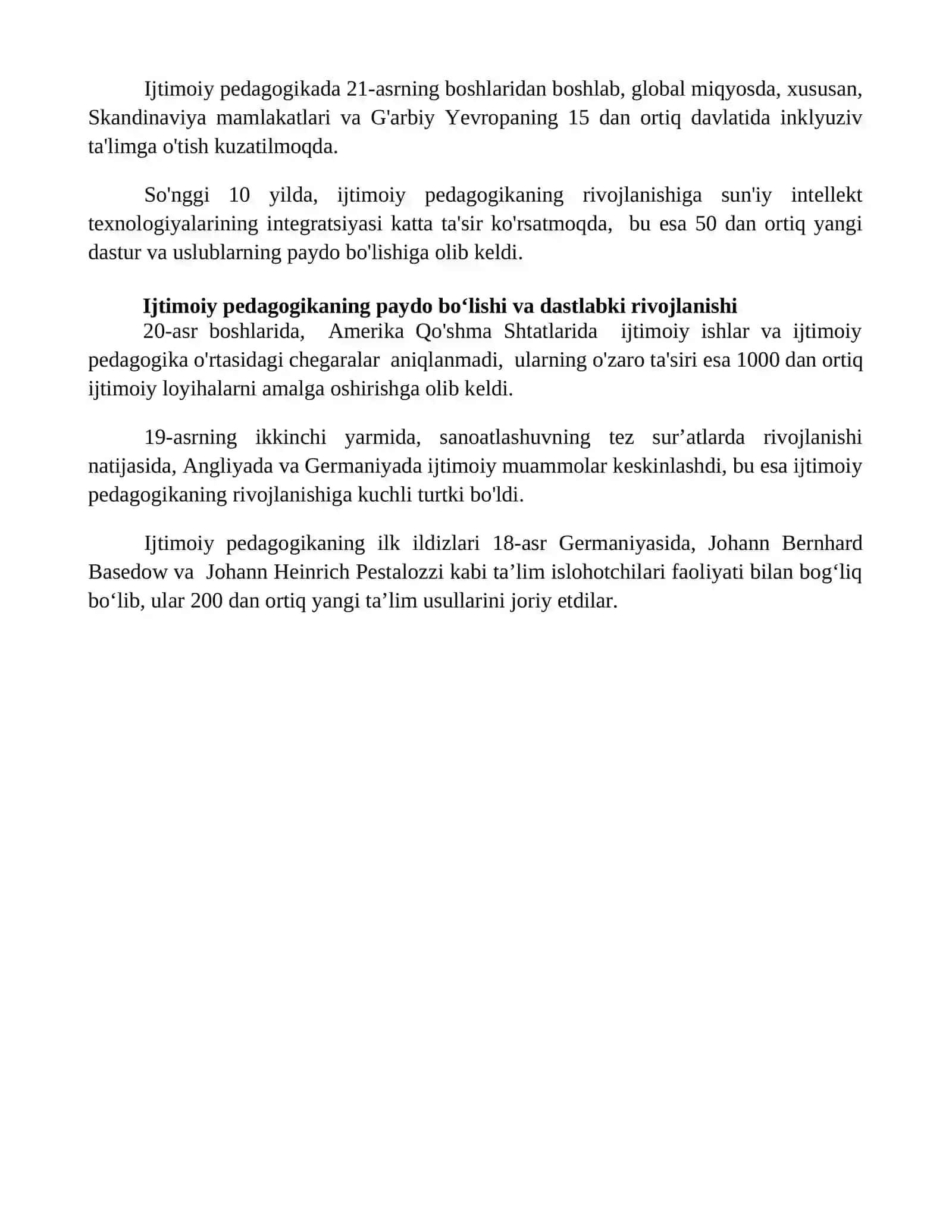 Xorijda ijtimoiy pedagogikaning rivojlanish tarixi 4