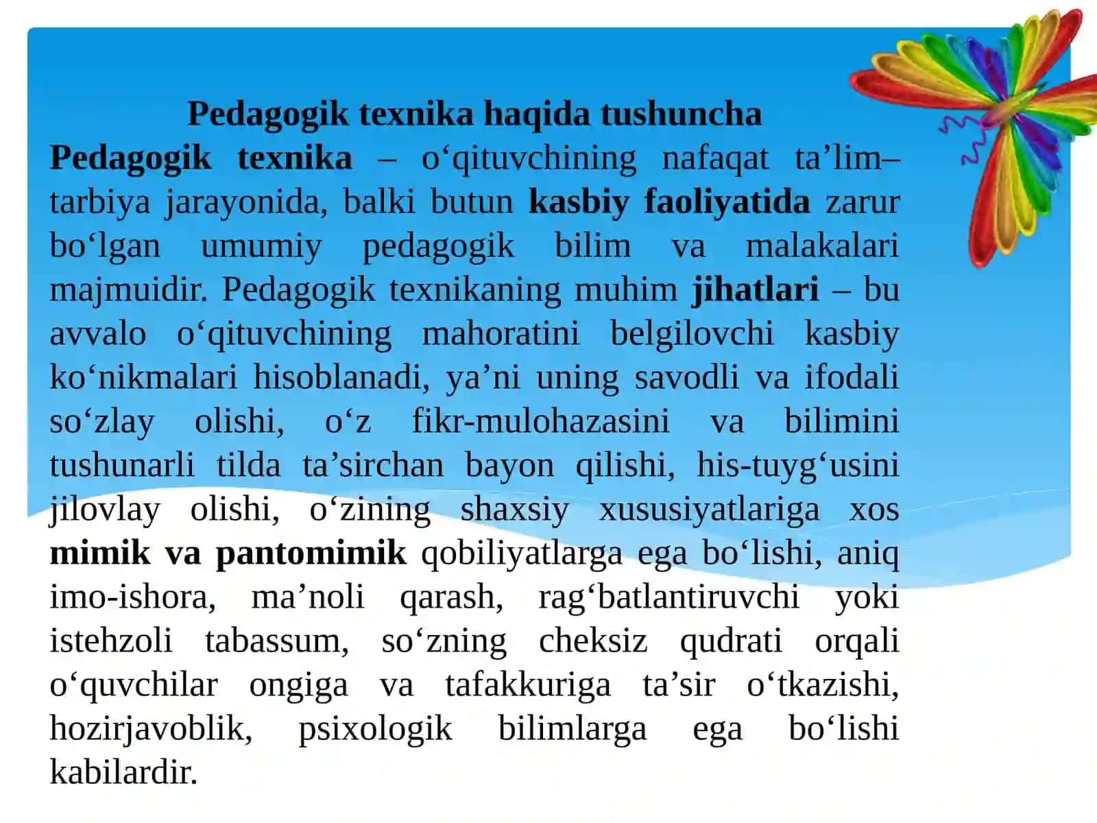 Pedagogik texnika haqida tushuncha 4