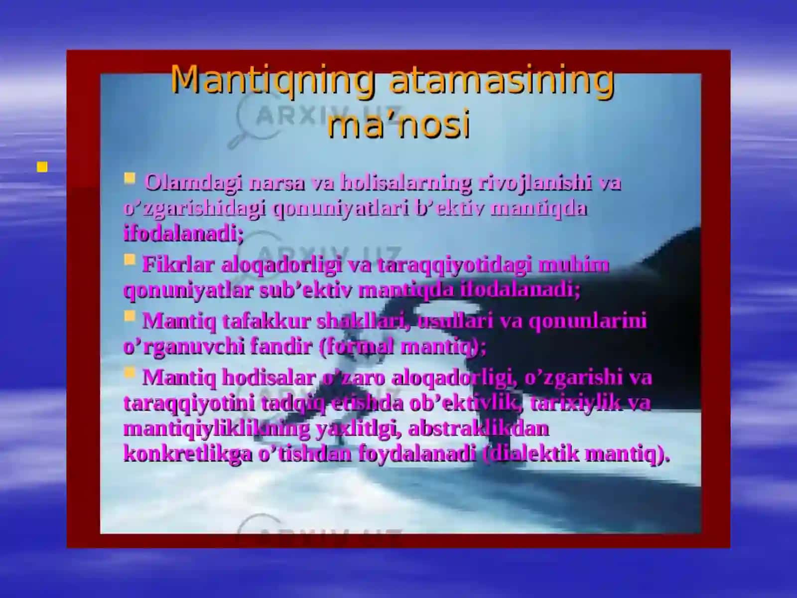 Mantiq-bilish nazariyasi 4
