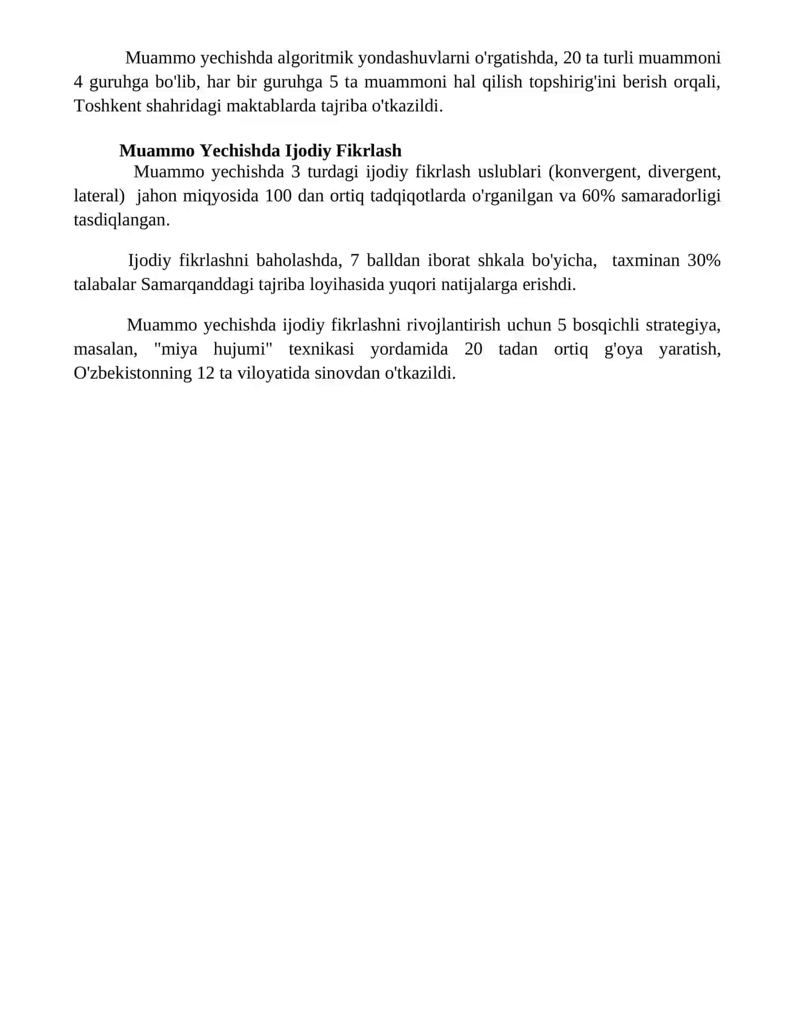 Muammo yechish 4