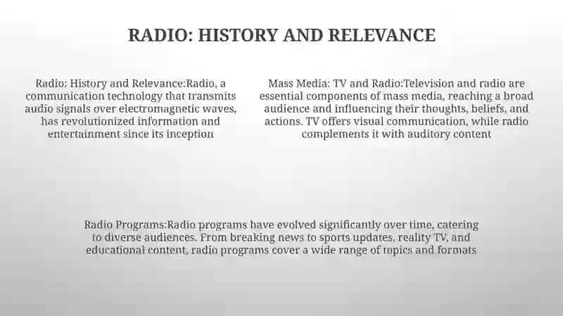 Mass Media: Tv, Radio. Radio Program. Breaking News. Sport News. Reality Tv. 4