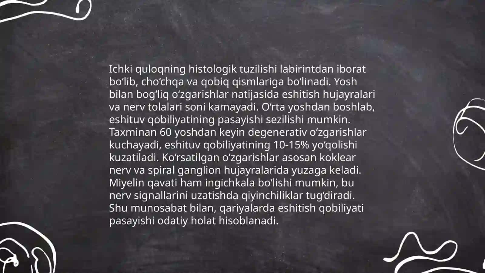 Yoshga bog'liq anatomik o'zgarishlar 4