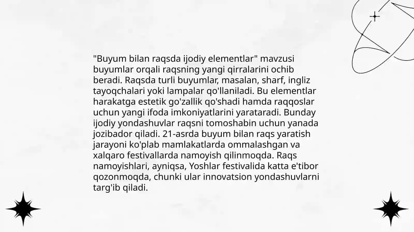 Buyumsiz raqs yolakchasini tuzish 4