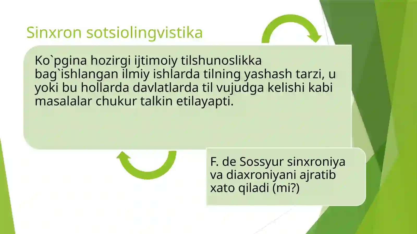 Sotsiolingvistikaning asosiy yo‘nalishlari 4