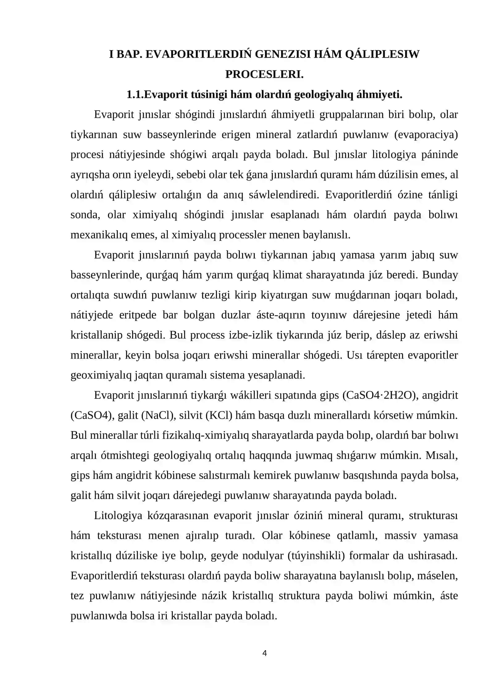 Evaporitlerdiň genezisi 4