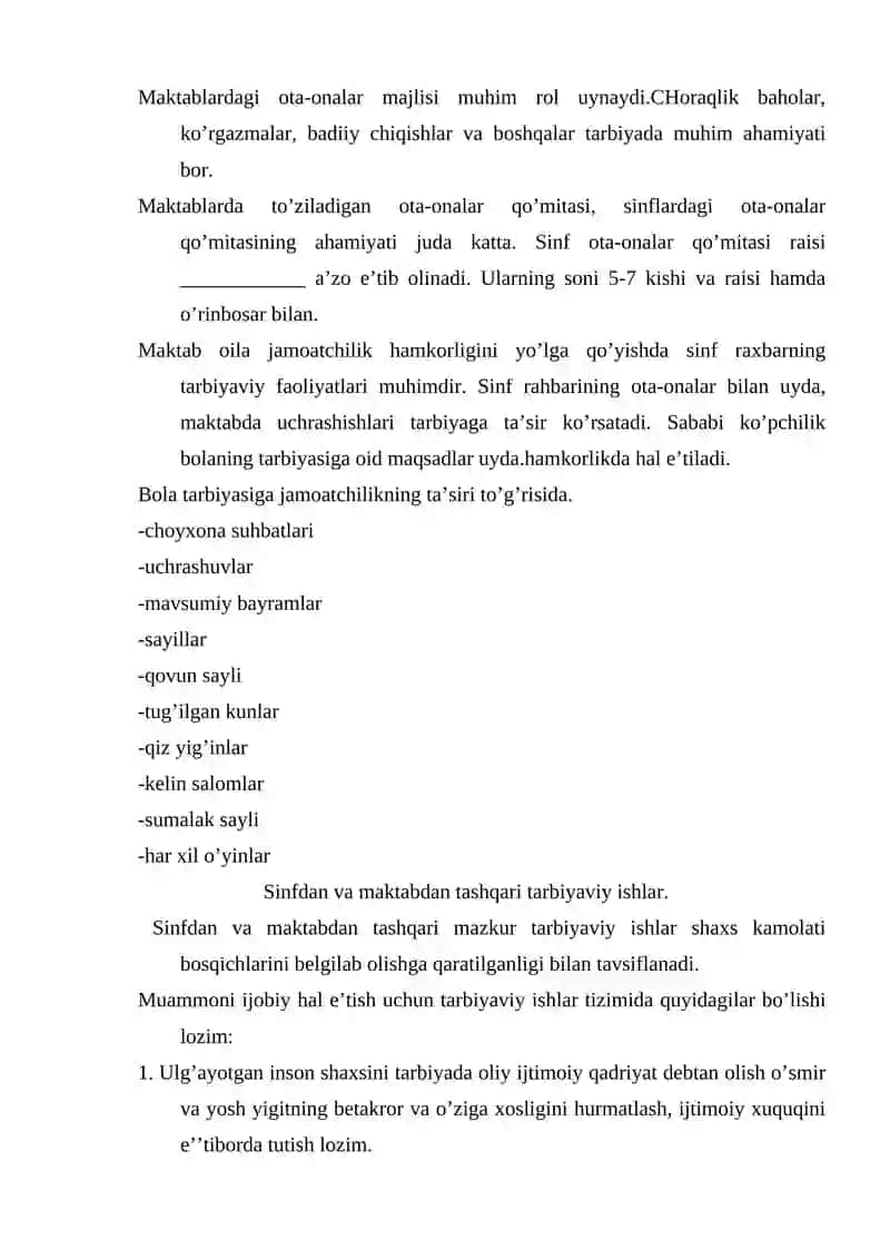Oilada tarbiyalash 4