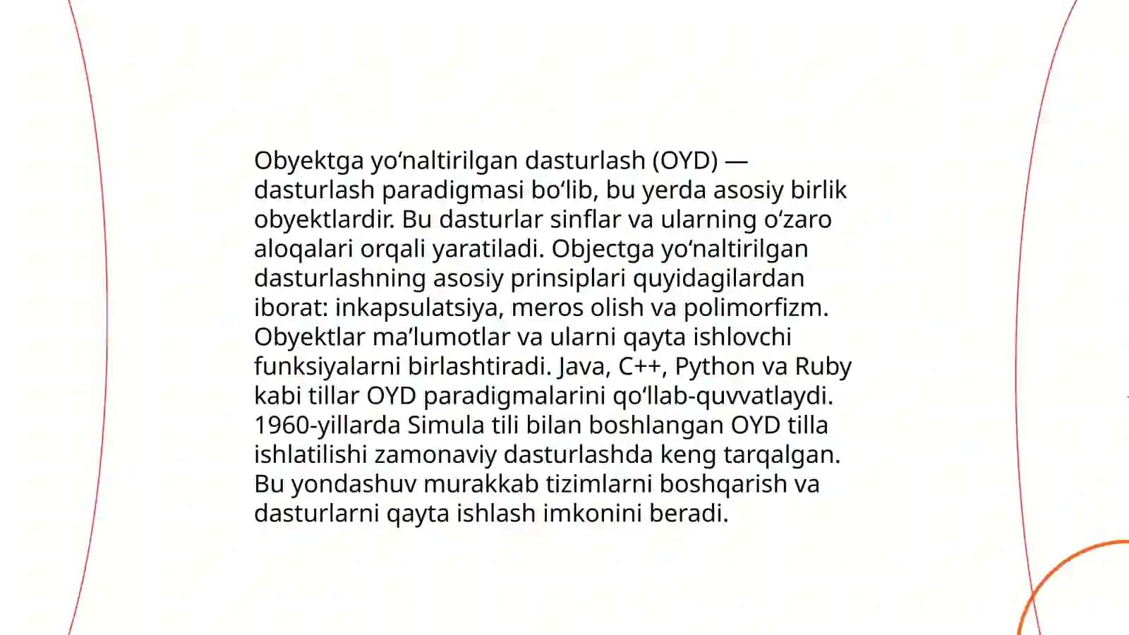 Zamonaviy Dasturlash turlarining tahlili 4