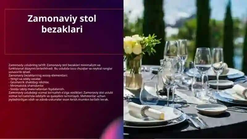 Stol servirovkasi 4