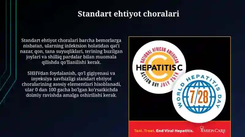 Stomatologik amaliyotda OIV infeksiyasi va virusli gepatitlarning oldini olish choralari 4