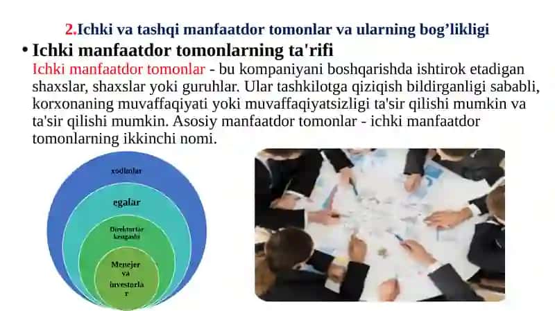 Biznesda Manfaatdor Tomonlar 4