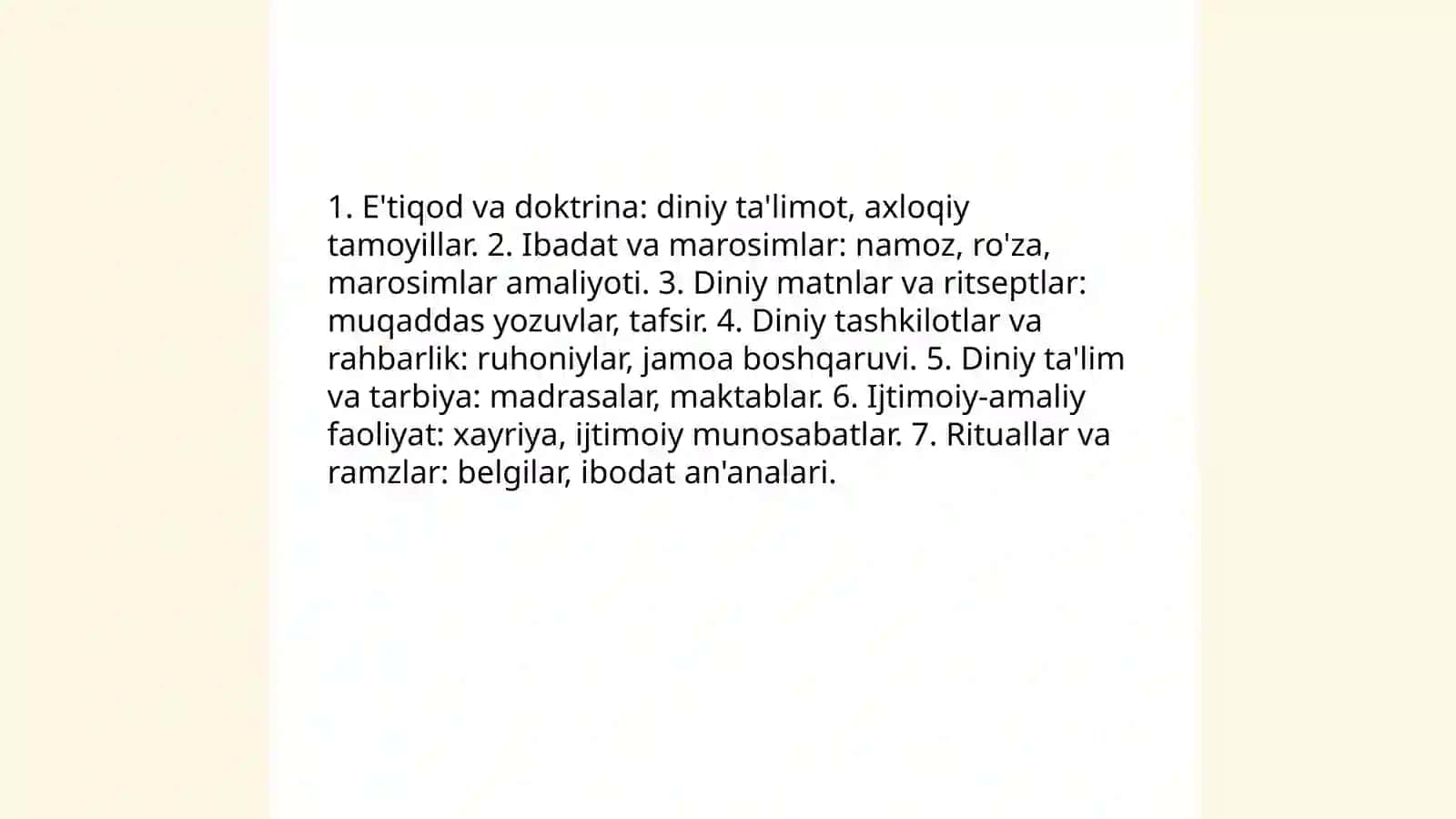Diniy faoliyat tushunchasi 4