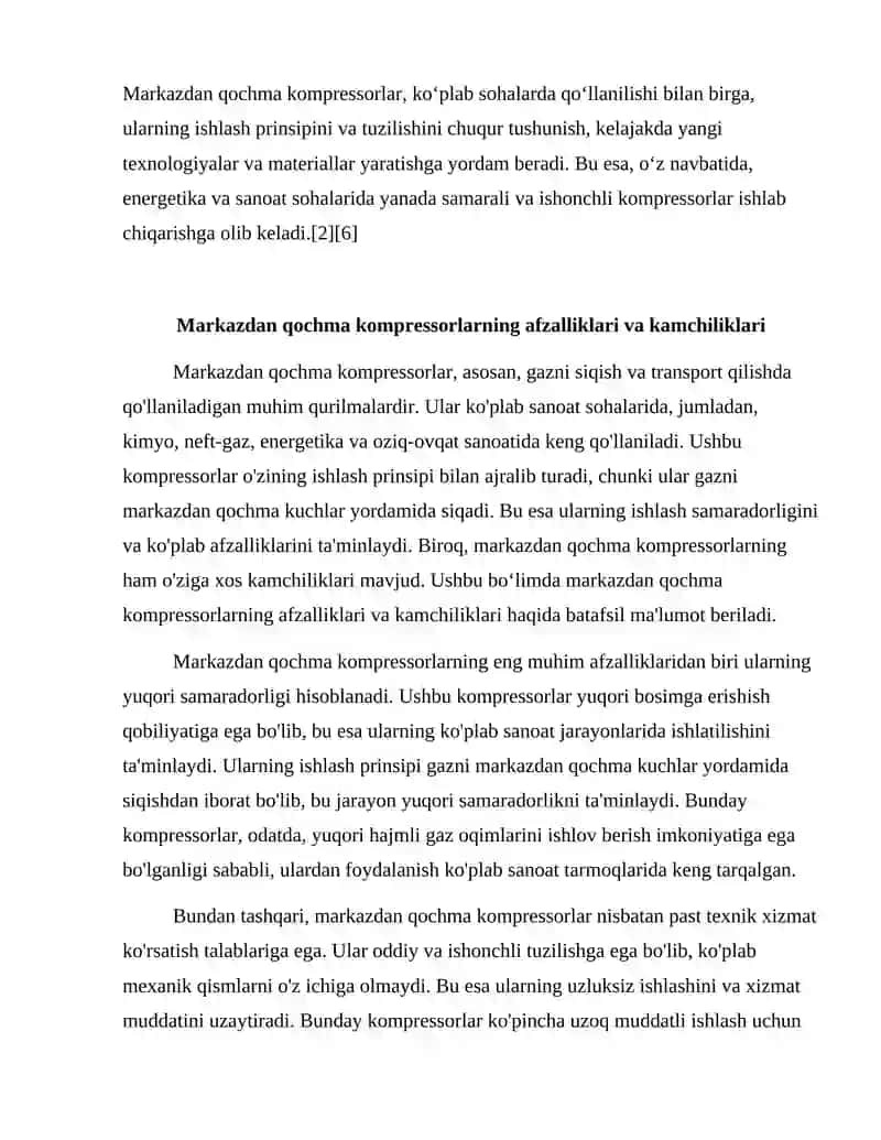 Markazdan qochma kompressorlar 4