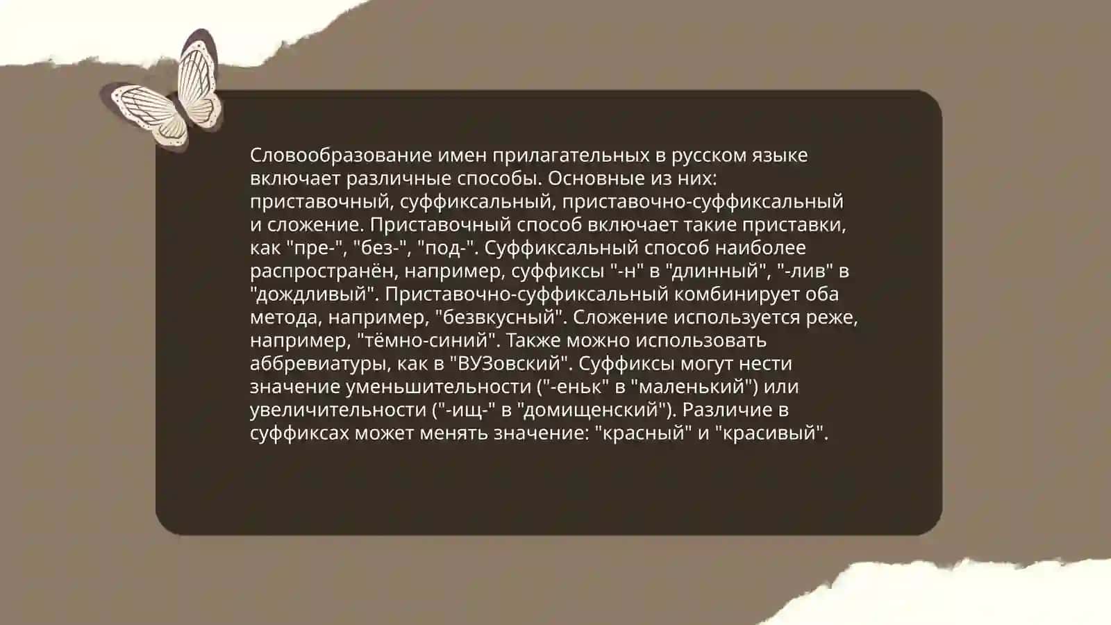 Значение и функция имен прилагательных в русском языке 4